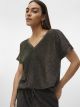 VMROXANNE S/S V-NECK TOP JRS BTQ GA