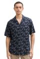 printed viscose linen shirt